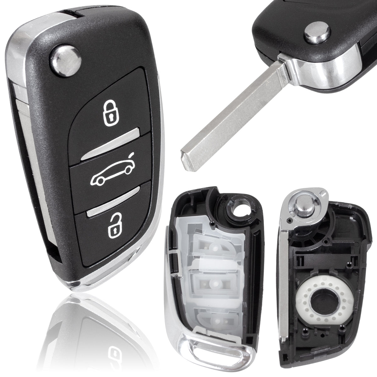 Корпус на дистанционното за Peugeot 207 307 308 407 408 508 3008 RCZ