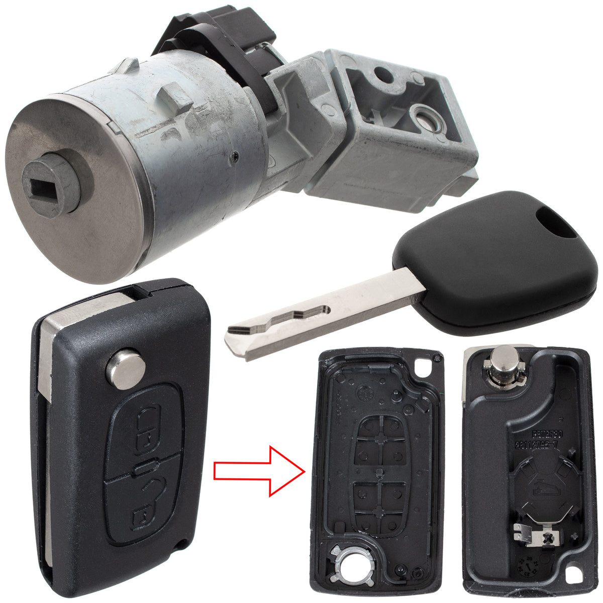 Контактен ключ за Пежо 307 (Peugeot 307) 2001–2009 – 4162XT