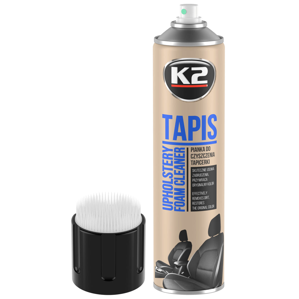 Пяна за почистване на тапицерия с четка K2 TAPIS 600 мл, аерозол K206B