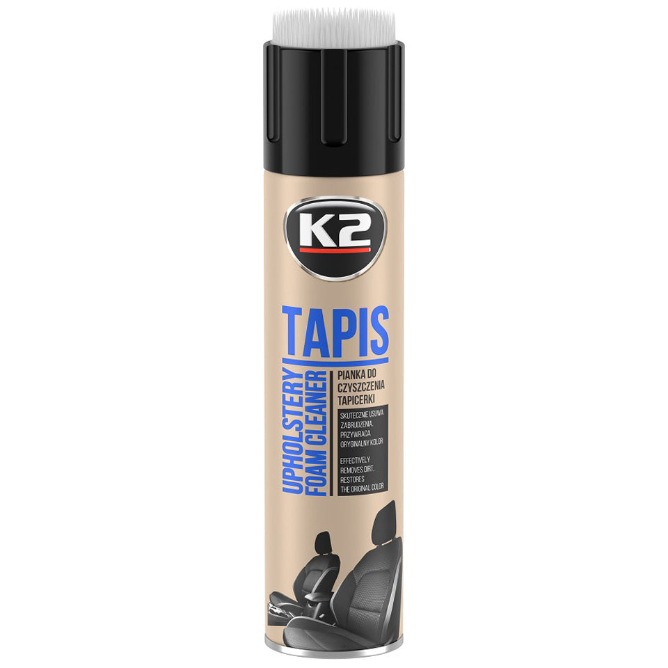 Пяна за почистване на тапицерия с четка K2 TAPIS 600 мл, аерозол K206B