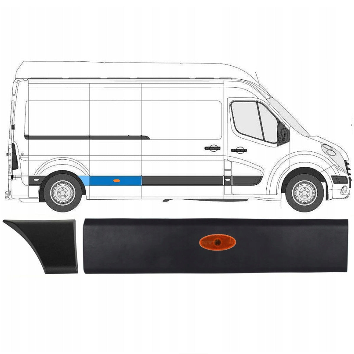 Комплект лайстни с габаритна лампа за Рено Мастер 3 2010– – 768F30003R