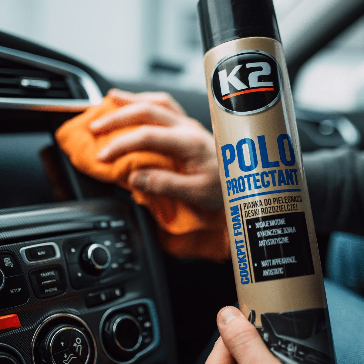 Спрей за арматурното табло K2 POLO PROTECTANT MAT 750 мл FAHREN K418