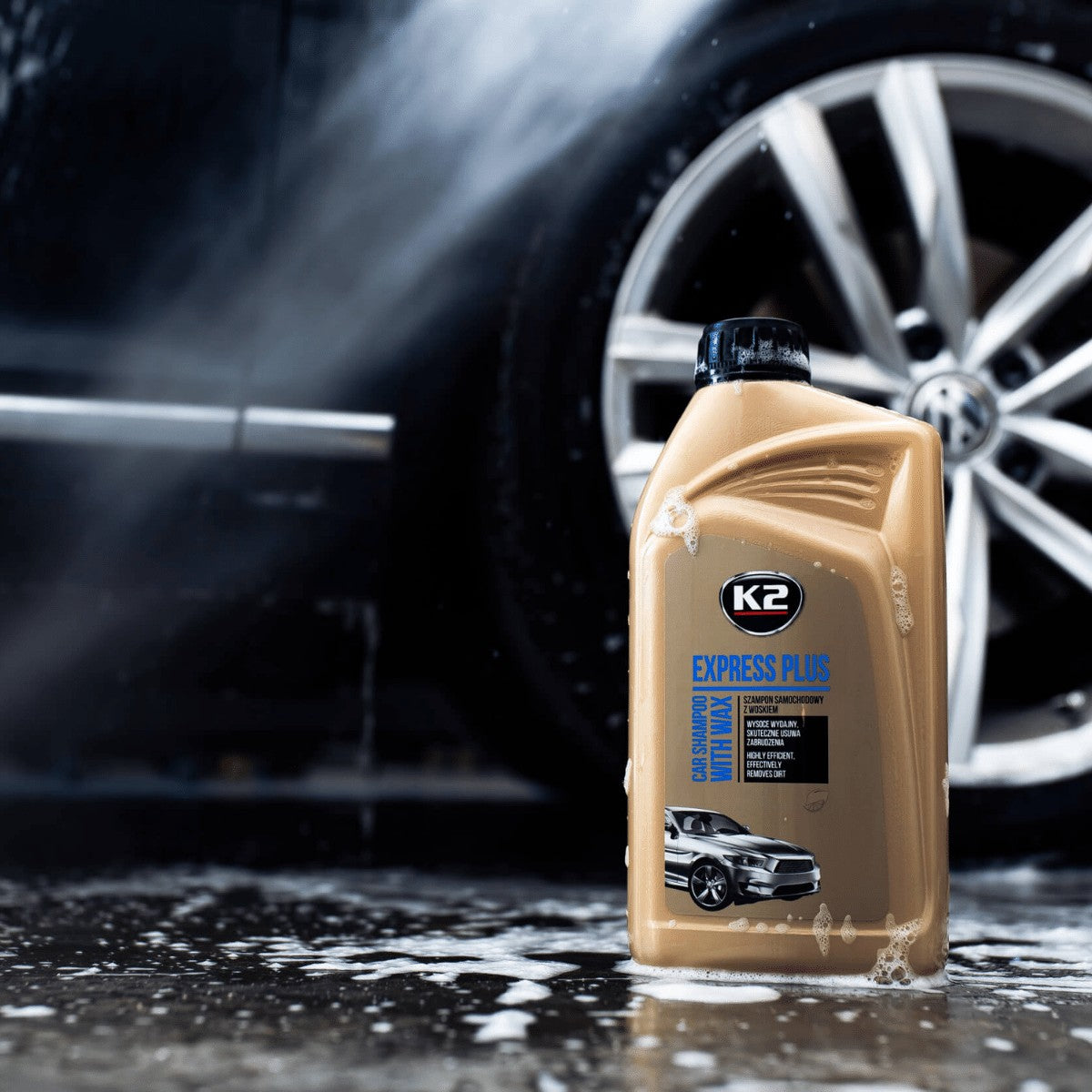 Автомобилен шампоан с восък K2 EXPRESS PLUS 1 л K141