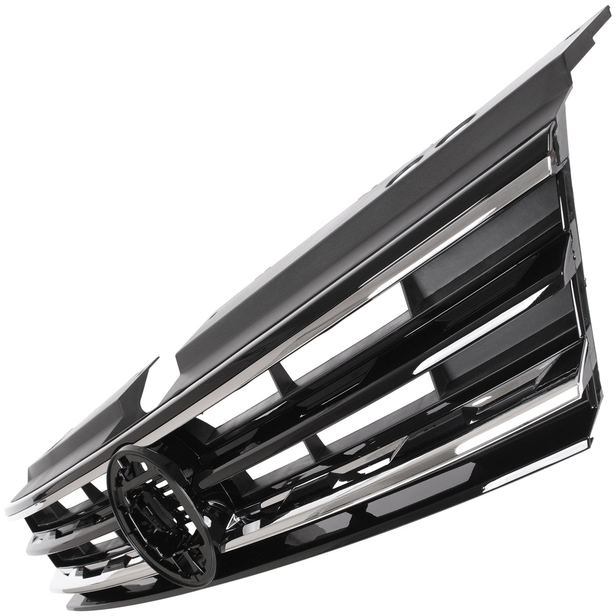 VW Tiguan II 16-20 atrapa między reflektory (grill) CZARNA + CHROM