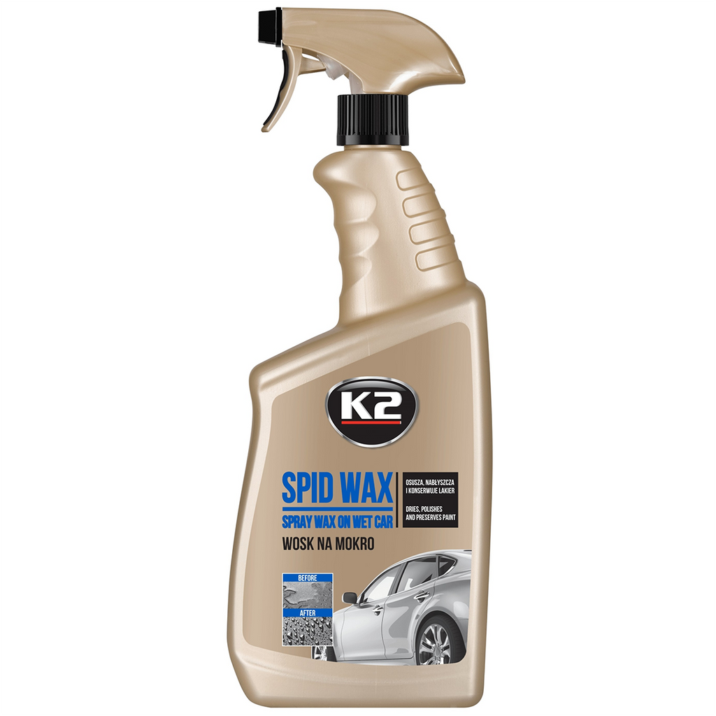 Ceară pentru suprafețe ude K2 SPID WAX 750 ml, cu pulverizator K087M