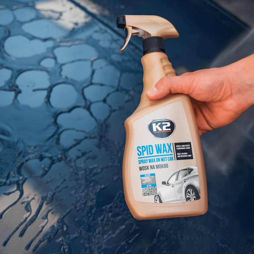 Ceară pentru suprafețe ude K2 SPID WAX 750 ml, cu pulverizator K087M